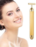 T-Shaped Anti Wrinkle Massager for Forehead Cheek Neck Clavicle Arm Leg