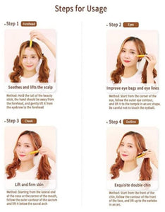T-Shaped Anti Wrinkle Massager for Forehead Cheek Neck Clavicle Arm Leg